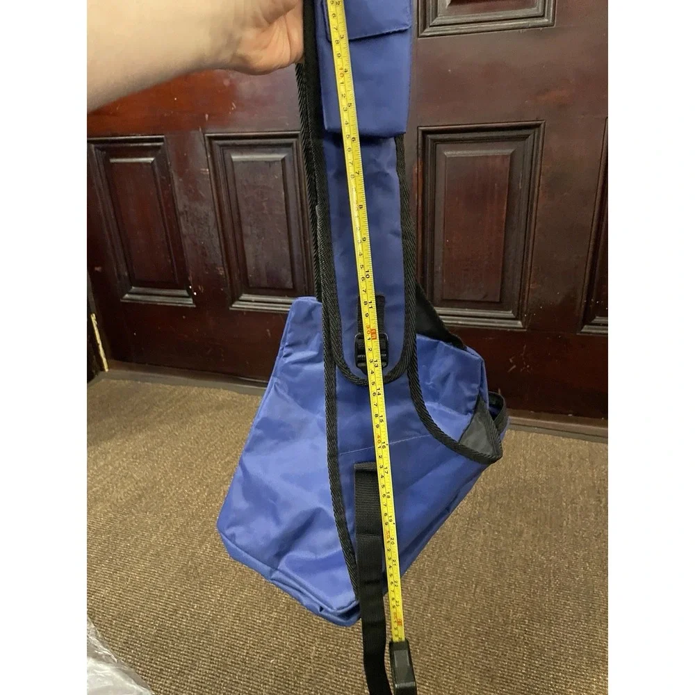 Vintage Sling Bag Crossbody Backpack Y2K 2000s 90s Dark Blue Messenger Style 00s